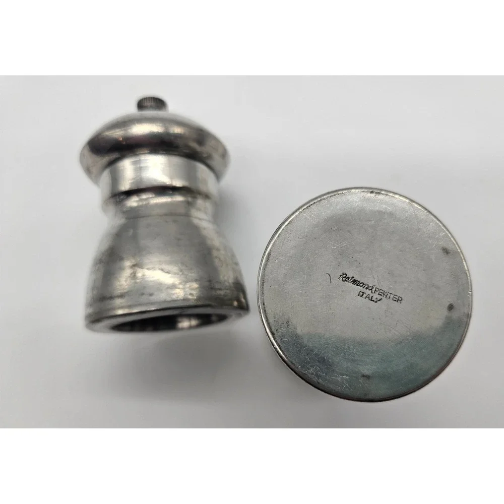 Raimond Pewter‎ - Salt Shaker and Pepper Grinder - made in Italy - 2